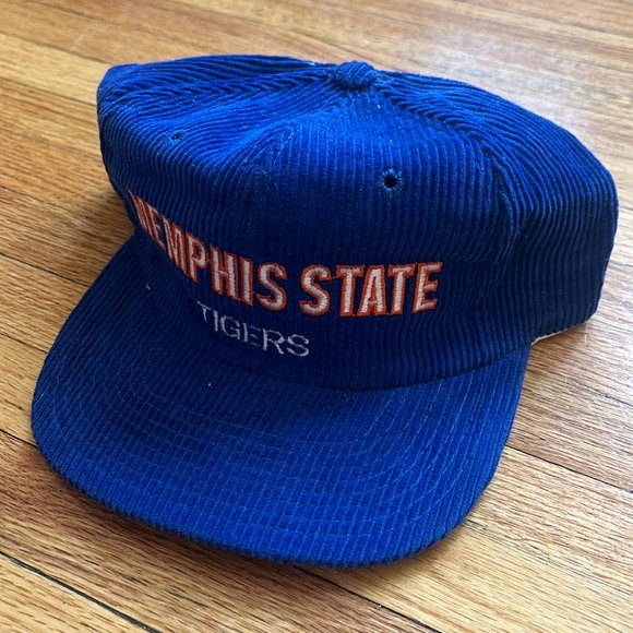Vintage Memphis State Tigers Corduroy Snapback / RARE / 80s / 90s - Picture 2 of 9